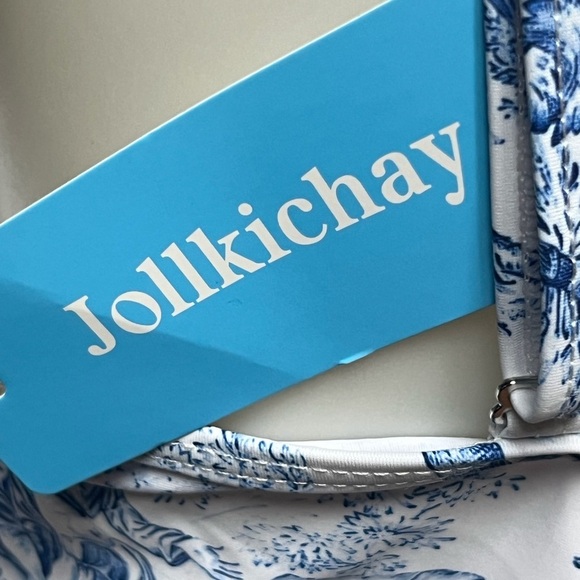 NWT 2 for 1 💕 Gorgeous Navy and White One Piece and Full Coverage Coverup! - Picture 6 of 8